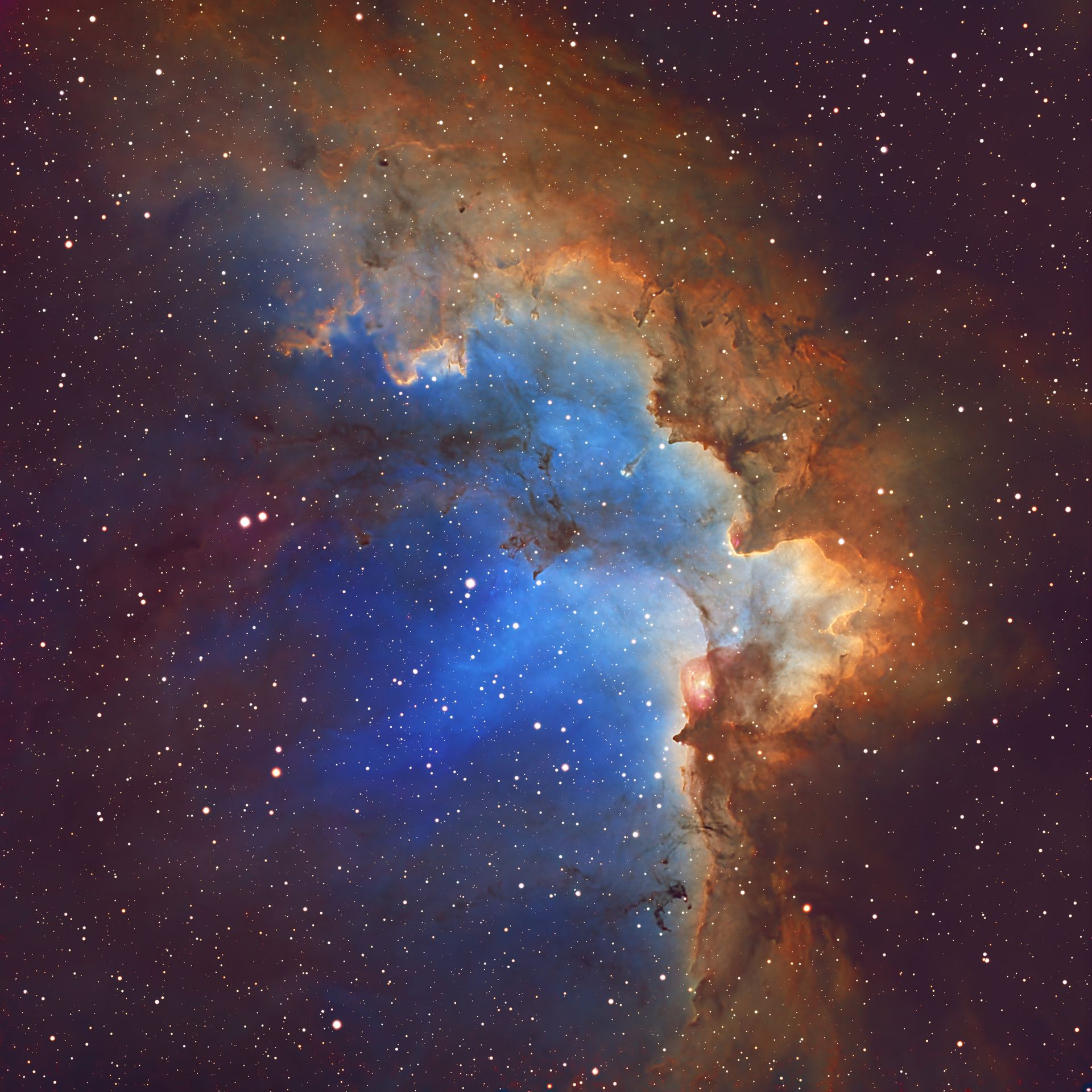 Wizard Nebula in SHO palette